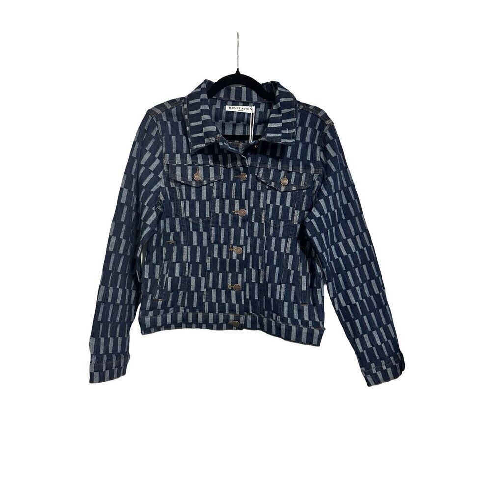 Revelation Denim Striped Denim Jean Jacket, Medium